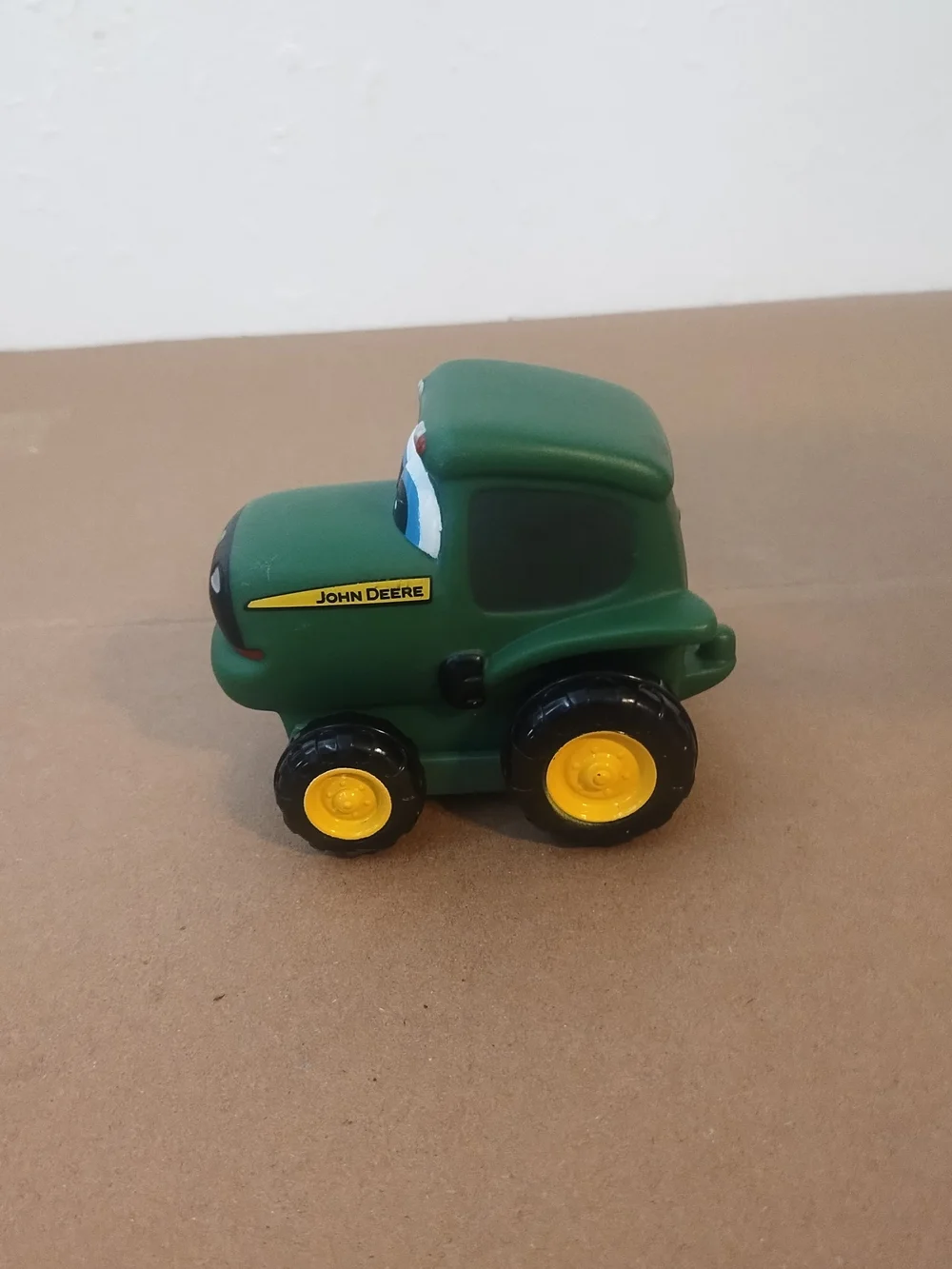Ertl John Deere Toy Tractor (Soft Plastic) green and yellow very good condition